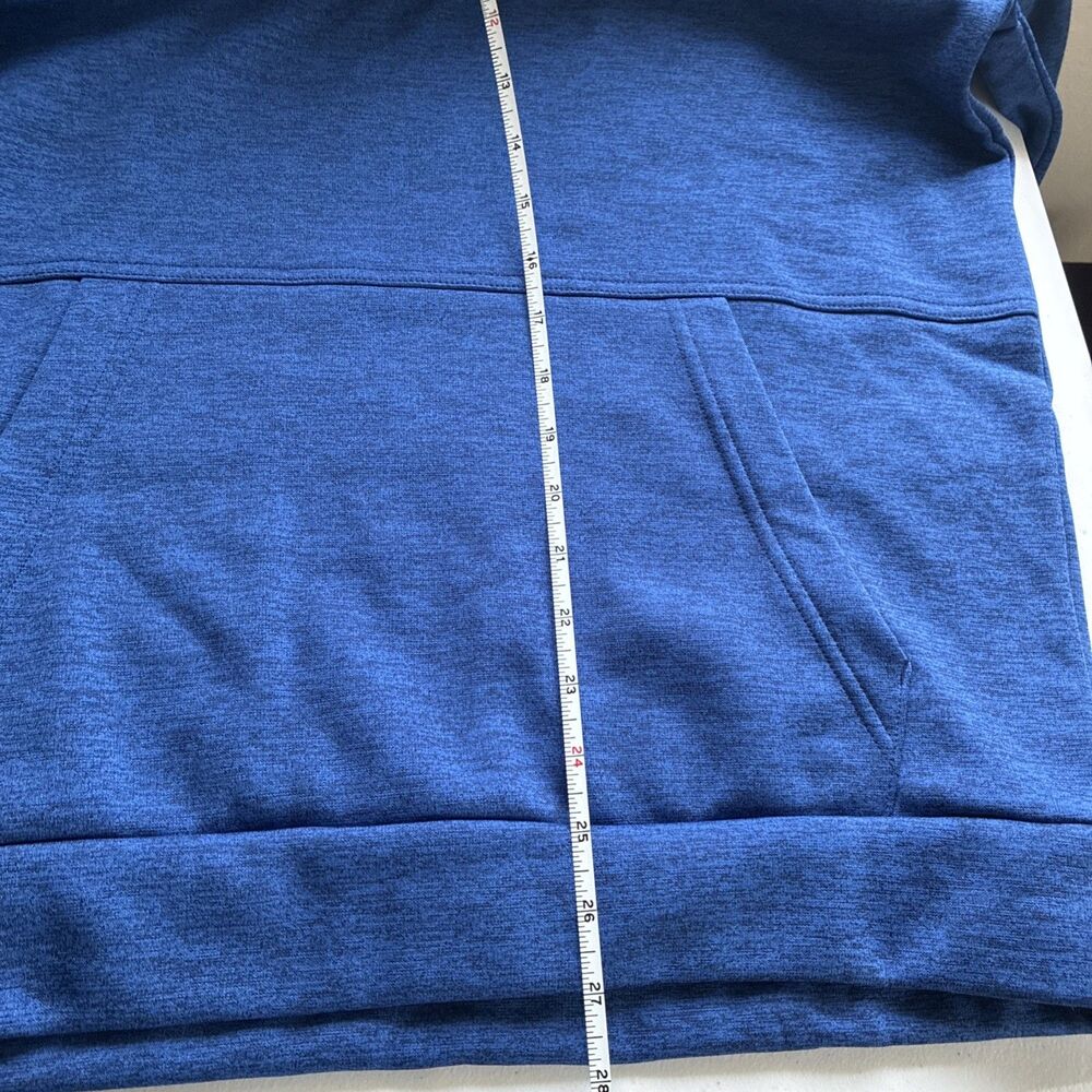 Nike Therma-FIT Hoodie Mens Small Blue Pullover Fleece Sweatshirt Swoosh Logo - Picture 7 of 7